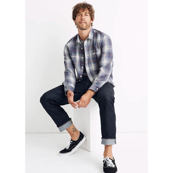 Madewell Men's Plaid Flannel - Picture 1 of 5